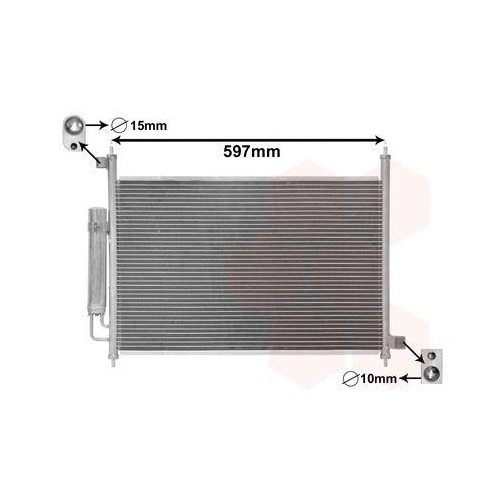 VAN WEZEL Kondensator, Klimaanlage 25015702