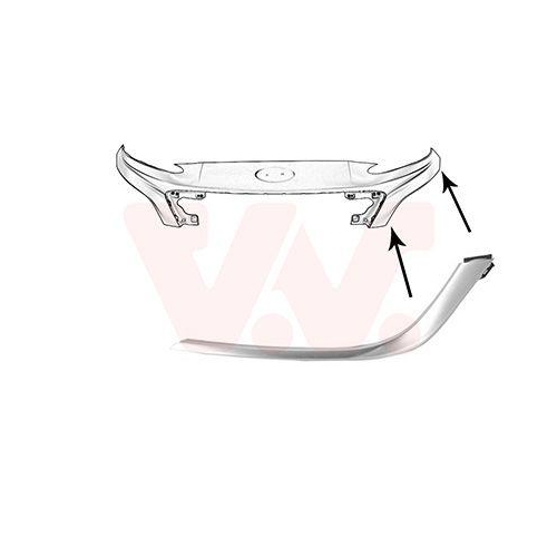 VAN WEZEL Zier-/Schutzleiste, Sto&szlig;f&auml;nger 8150583