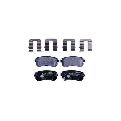 HELLA Bremsbelagsatz, Scheibenbremse 8DB 355 016-221