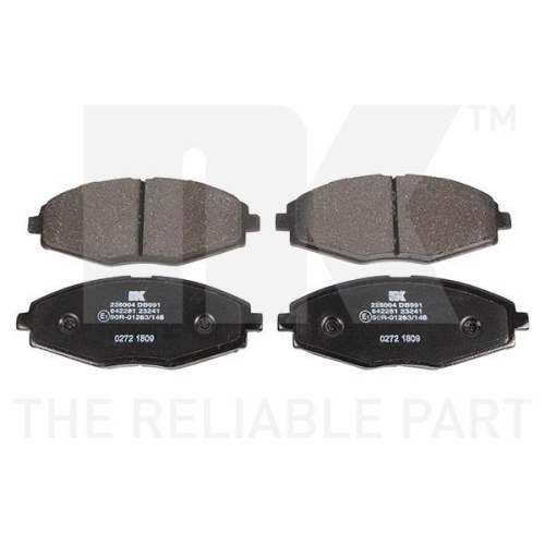 NK Bremsbelagsatz, Scheibenbremse 225004