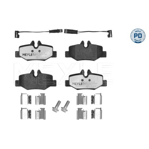 MEYLE Bremsbelagsatz, Scheibenbremse MEYLE-PD: Advanced performance and design. 025 240 0817/PD