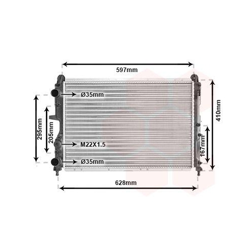 VAN WEZEL K&uuml;hler, Motork&uuml;hlung 17002322