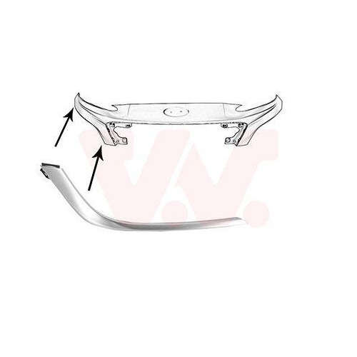 VAN WEZEL Zier-/Schutzleiste, Sto&szlig;f&auml;nger 8150584