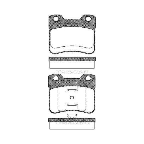 TRISCAN Bremsbelagsatz, Scheibenbremse 8110 28005