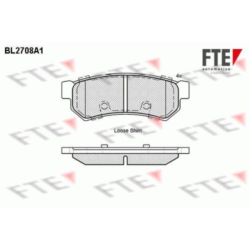 FTE Bremsbelagsatz, Scheibenbremse