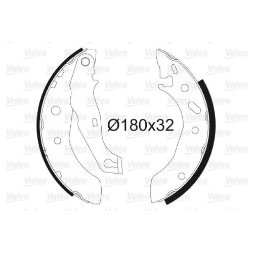VALEO Bremsbackensatz 562635