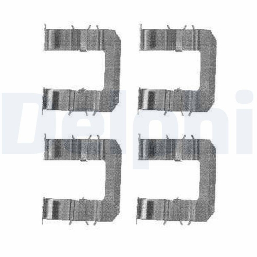 DELPHI Zubeh&ouml;rsatz, Scheibenbremsbelag LX0483