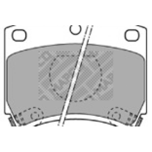 MAPCO Bremsbelagsatz, Scheibenbremse 6334