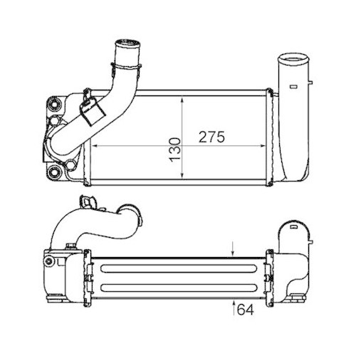 MAHLE Ladeluftkühler BEHR *** PREMIUM LINE *** CI 461 000P