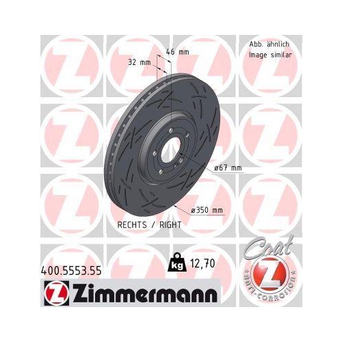 ZIMMERMANN Bremsscheibe BLACK Z 400.5553.55