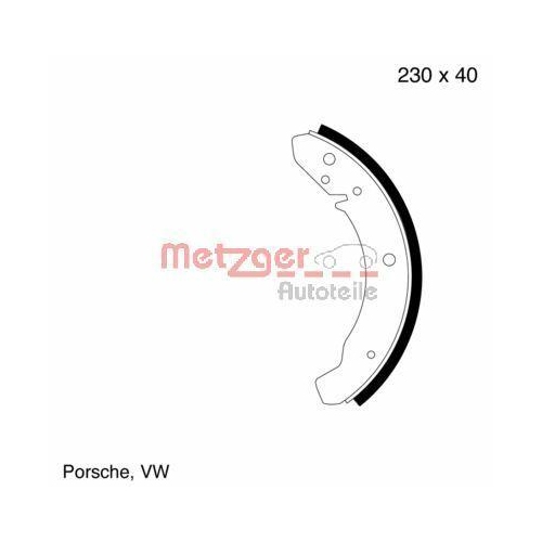METZGER AUTOTEILE Bremsbackensatz
