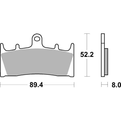 BREMBO Bremsbelagsatz, Scheibenbremse PRIME - Sinter - SA 07SU19SA