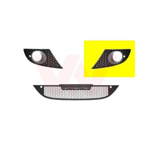 VAN WEZEL L&uuml;ftungsgitter, Sto&szlig;f&auml;nger ** Equipart ** 4939593