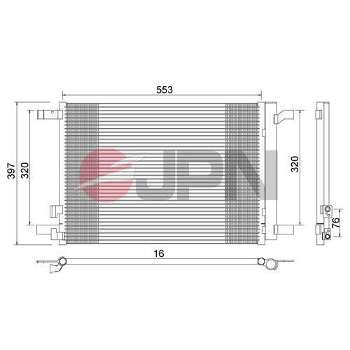 JPN Kondensator, Klimaanlage 60C9079-JPN