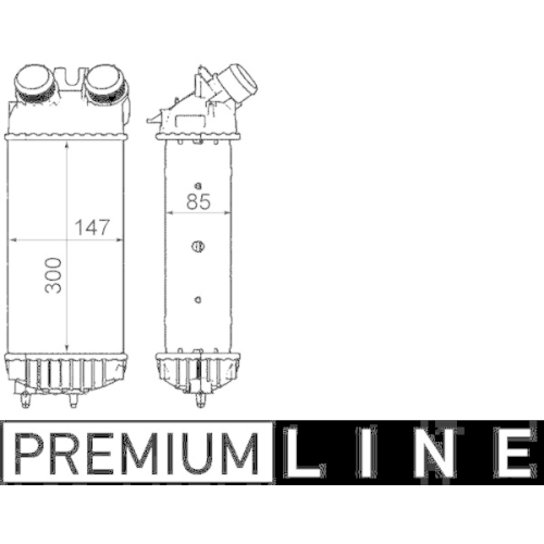 MAHLE Ladeluftk&uuml;hler BEHR *** PREMIUM LINE *** CI 474 000P