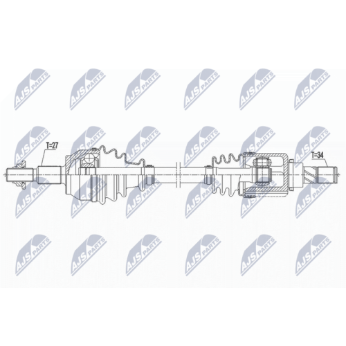 NTY Antriebswelle NPW-FR-139