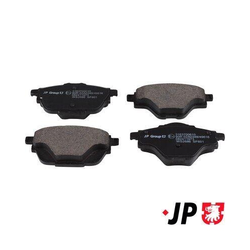 JP GROUP Bremsbelagsatz, Scheibenbremse JP 3163700610
