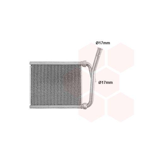 VAN WEZEL W&auml;rmetauscher, Innenraumheizung 53016701