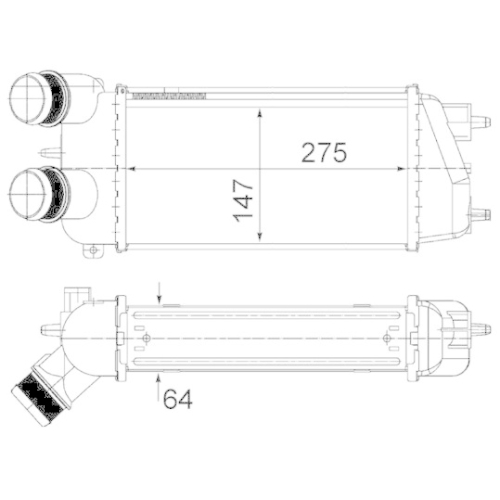 MAHLE Ladeluftk&uuml;hler BEHR CI 494 000S