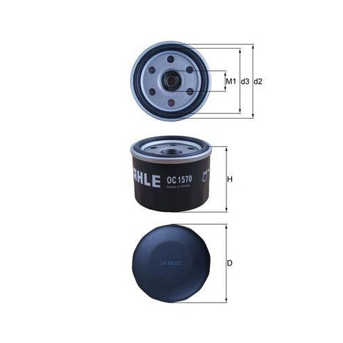 MAHLE &Ouml;lfilter OC 1570