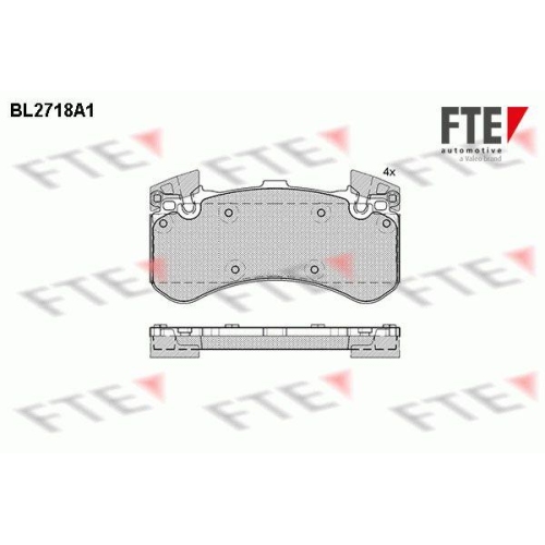 FTE Bremsbelagsatz, Scheibenbremse