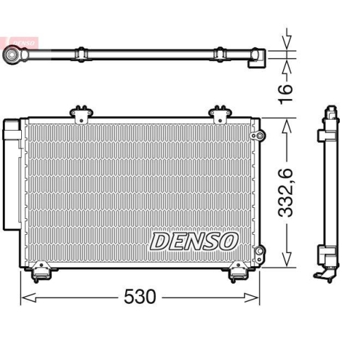 DENSO Kondensator, Klimaanlage DCN50060