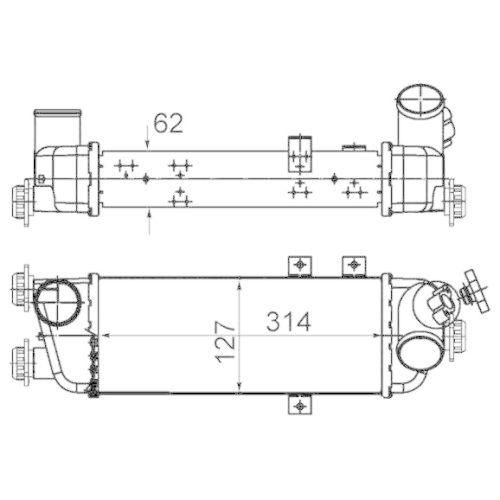 MAHLE Ladeluftk&uuml;hler BEHR CI 500 000S