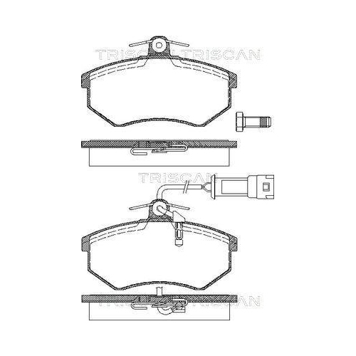 TRISCAN Bremsbelagsatz, Scheibenbremse 8110 29121