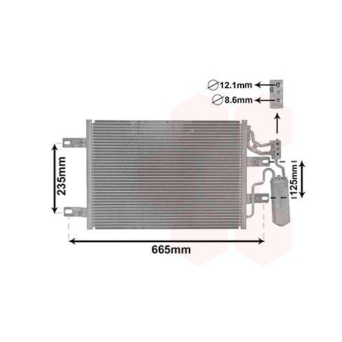 VAN WEZEL Kondensator, Klimaanlage 37015394