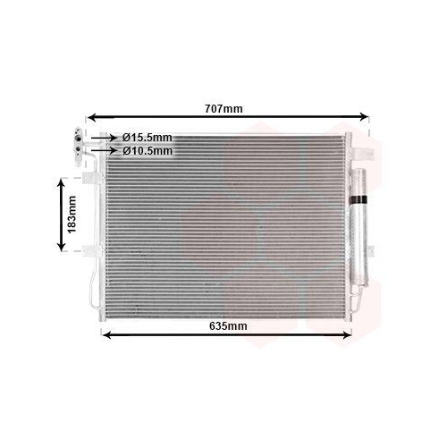 VAN WEZEL Kondensator, Klimaanlage 02015703