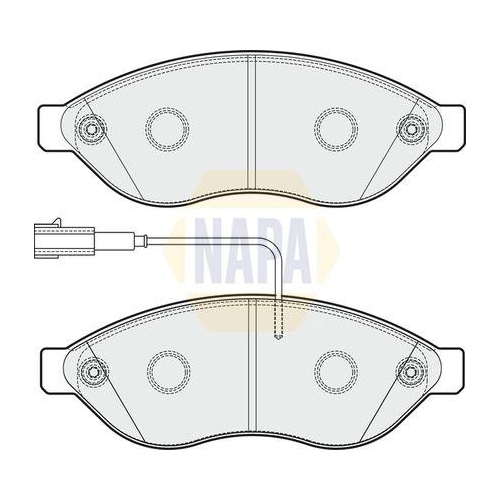 NAPA Bremsbelagsatz, Scheibenbremse NAPA NBP1453