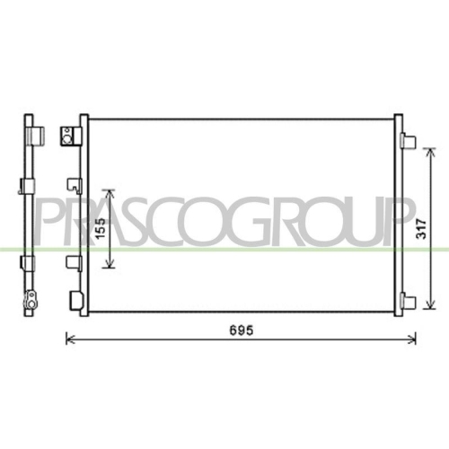 PRASCO Kondensator, Klimaanlage PrascoSelection DS710C001