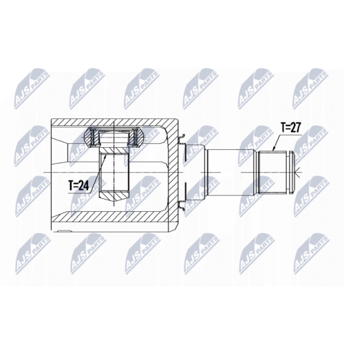 NTY Gelenksatz, Antriebswelle NPW-ME-086