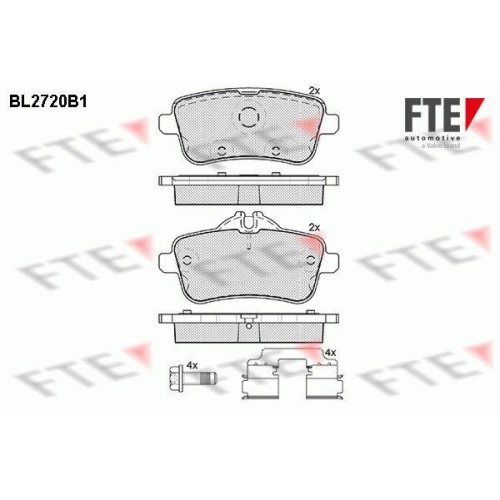FTE Bremsbelagsatz, Scheibenbremse