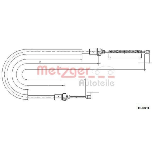 METZGER AUTOTEILE Seilzug, Feststellbremse
