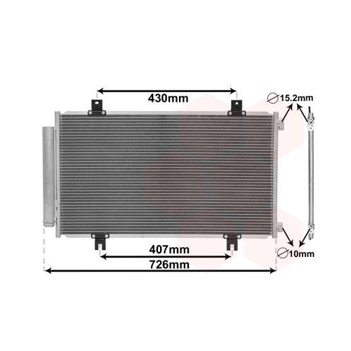 VAN WEZEL Kondensator, Klimaanlage 52015701
