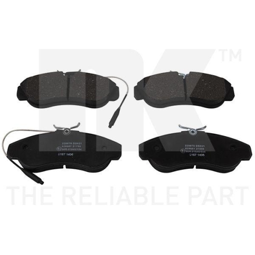 NK Bremsbelagsatz, Scheibenbremse 229975