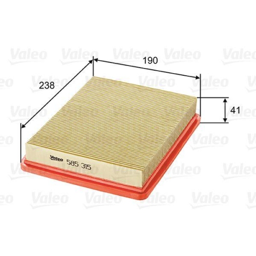 VALEO Luftfilter 585315