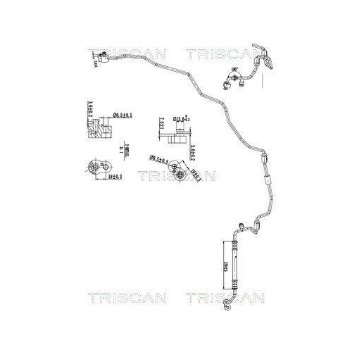 TRISCAN Hochdruck-/Niederdruckleitung, Klimaanlage 9010 29018