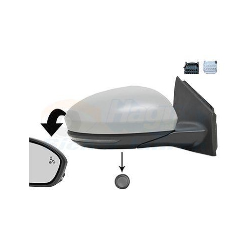 VAN WEZEL Au&szlig;enspiegel * HAGUS * 4407828