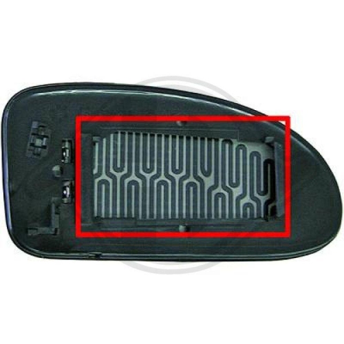 DIEDERICHS Spiegelglas, Au&szlig;enspiegel 1415226