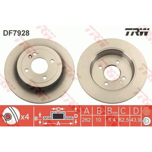 TRW Bremsscheibe DF7928