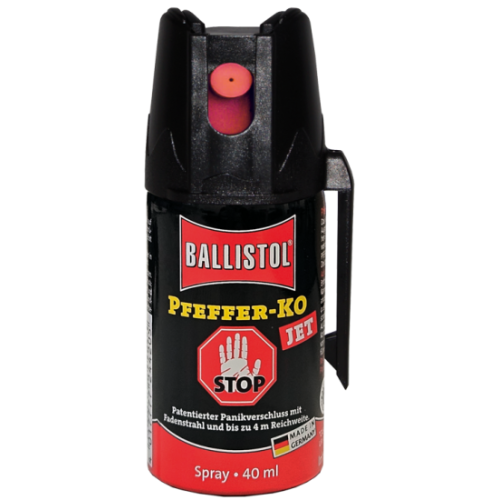 Ballistol PFEFFER-KO JET Tierabwehr Spray CS Fadenstrahl Pfefferspray 40ml 24420