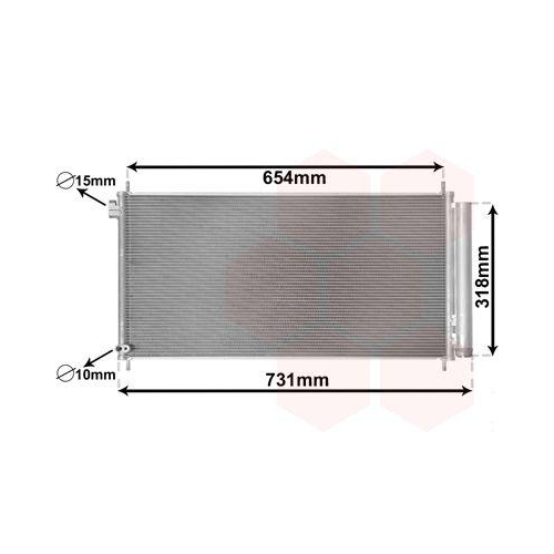 VAN WEZEL Kondensator, Klimaanlage 53005718