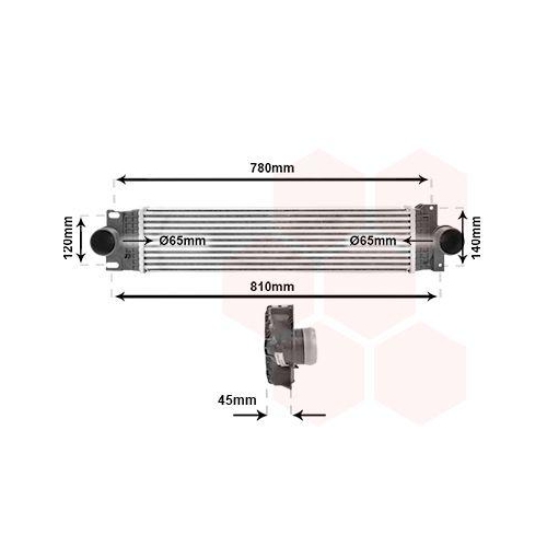 VAN WEZEL Ladeluftk&uuml;hler 18014713