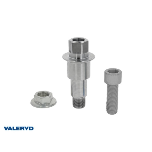 Achsstumpf f&uuml;r Al-Ko 160x35 inkl. Flanschmutter und Befestigungsbolzen Valeryd