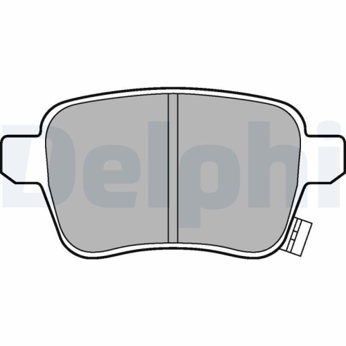 DELPHI Bremsbelagsatz, Scheibenbremse LP3246