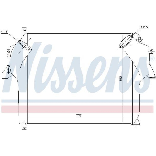 NISSENS Ladeluftkühler 96971