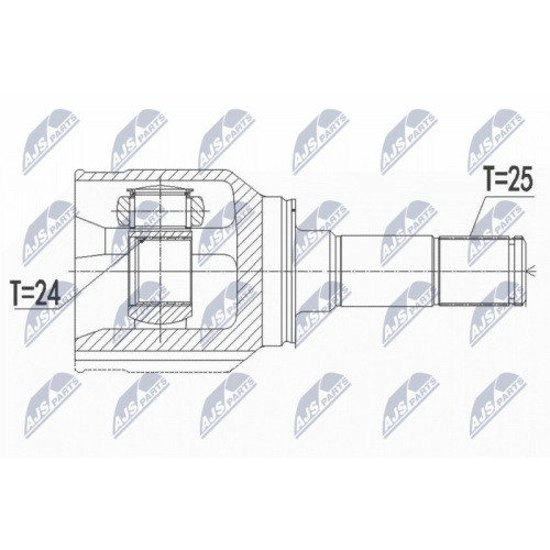 NTY Gelenksatz, Antriebswelle NPW-FT-050