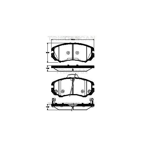 TRISCAN Bremsbelagsatz, Scheibenbremse 8110 43027
